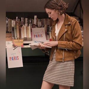 LOFT Tan Leather Jacket